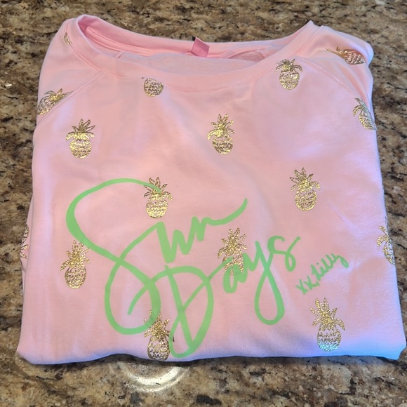 Lilly Pulitzer Size XS Brayden “Sun Daze” sweatshirt ☀️ 🍍 - Picture 4 of 5